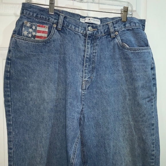 Tommy Hilfiger Mom Jeans 16 Denim High Waist flag inset pocket vintage 90’s - Picture 3 of 6